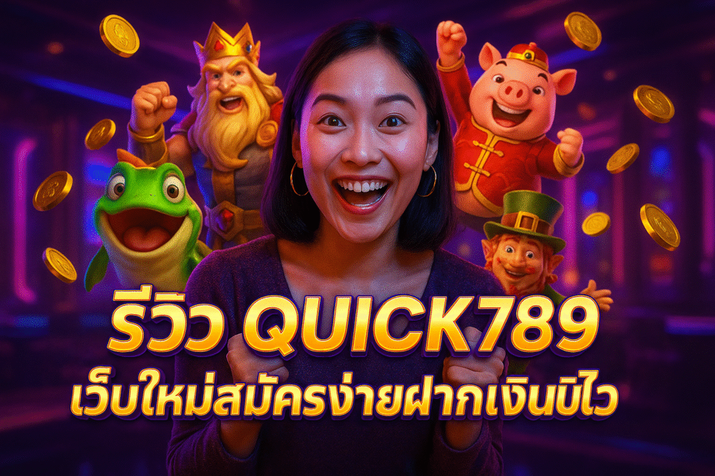 QUICK789 เว็บใหม่สมัครง่าย ฝากถอนเงินไว